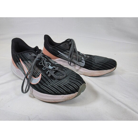 Nike Women's 8.5 M Zoom Winflo 9 DD8686004 Black Light Madder Root Running Shoes - Picture 5 of 7